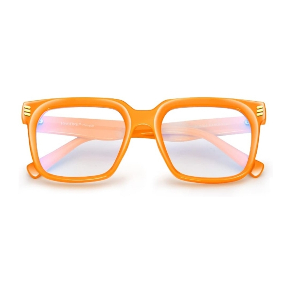 Blue Light Blocking Computer Eyewear Glasses Orange Frame